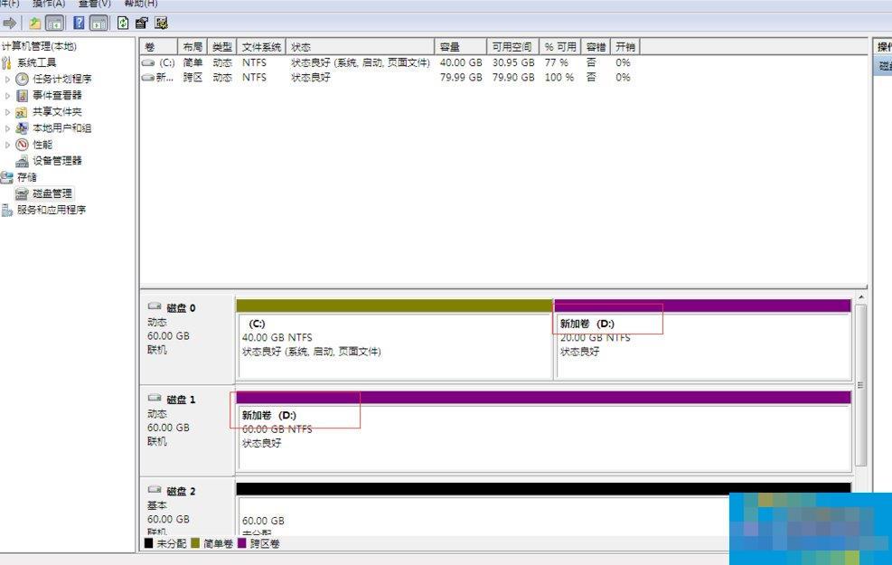 Windows动态磁盘跨区卷带区卷镜像卷有什么区别