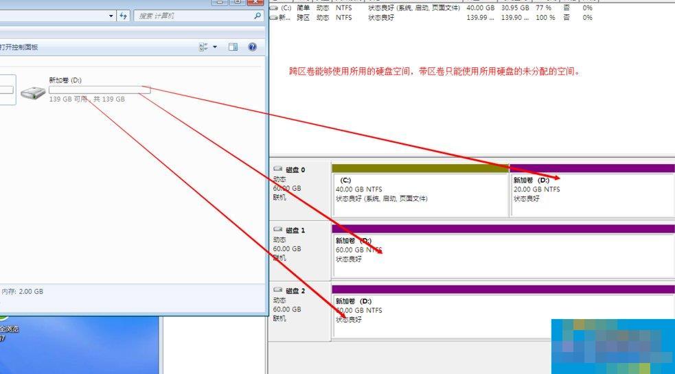 Windows动态磁盘跨区卷带区卷镜像卷有什么区别