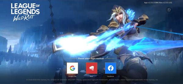 英雄联盟手游Login