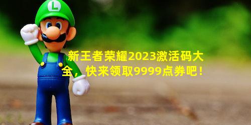 新王者荣耀2023激活码大全