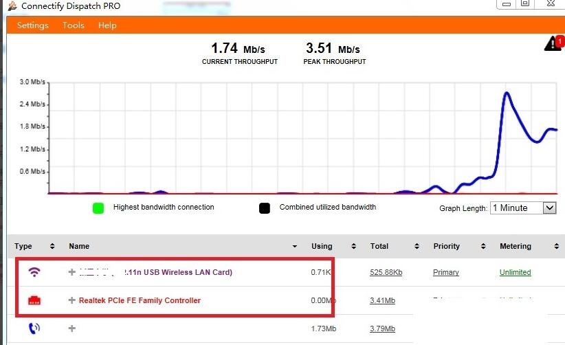 Connectify如何实现双网叠加提高网速