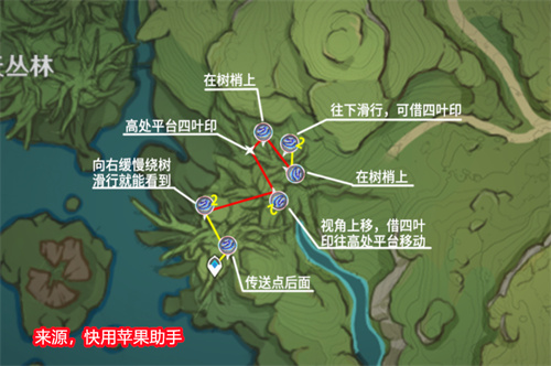 原神树王圣体菇采集路线图