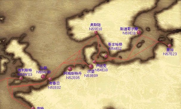 大航海时代4威力加强版HD全海域港口地图坐标汇总