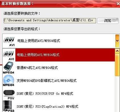 MP4/RM转换专家将flv转成avi的操作教程截图
