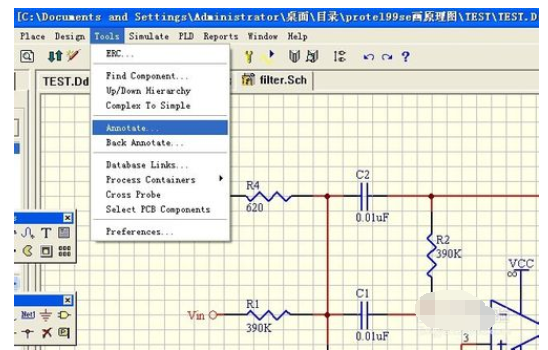 protel99se画原理图的操作教程截图